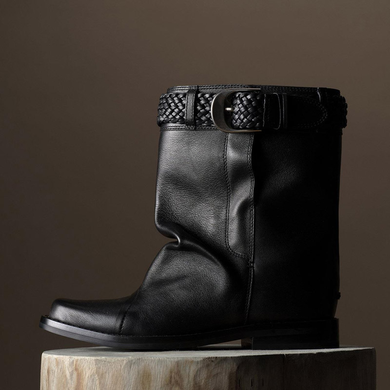 Vintage And Modern Fashion - Aneikeh Low Heels Ankle Boots Fashion