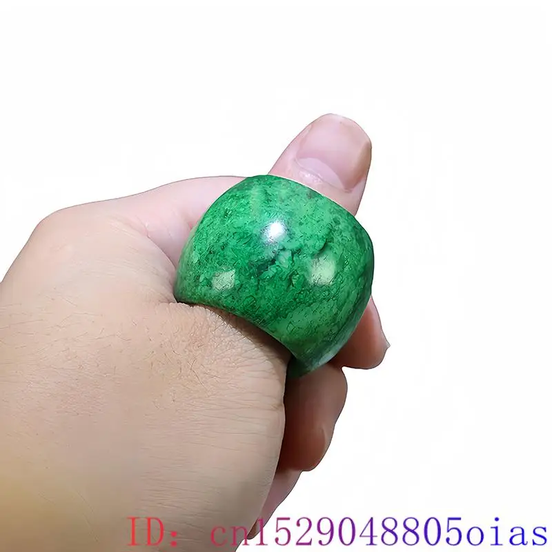 22mm Green Real Jade Rings for - огляд і ціна Vintage Fashion Ai