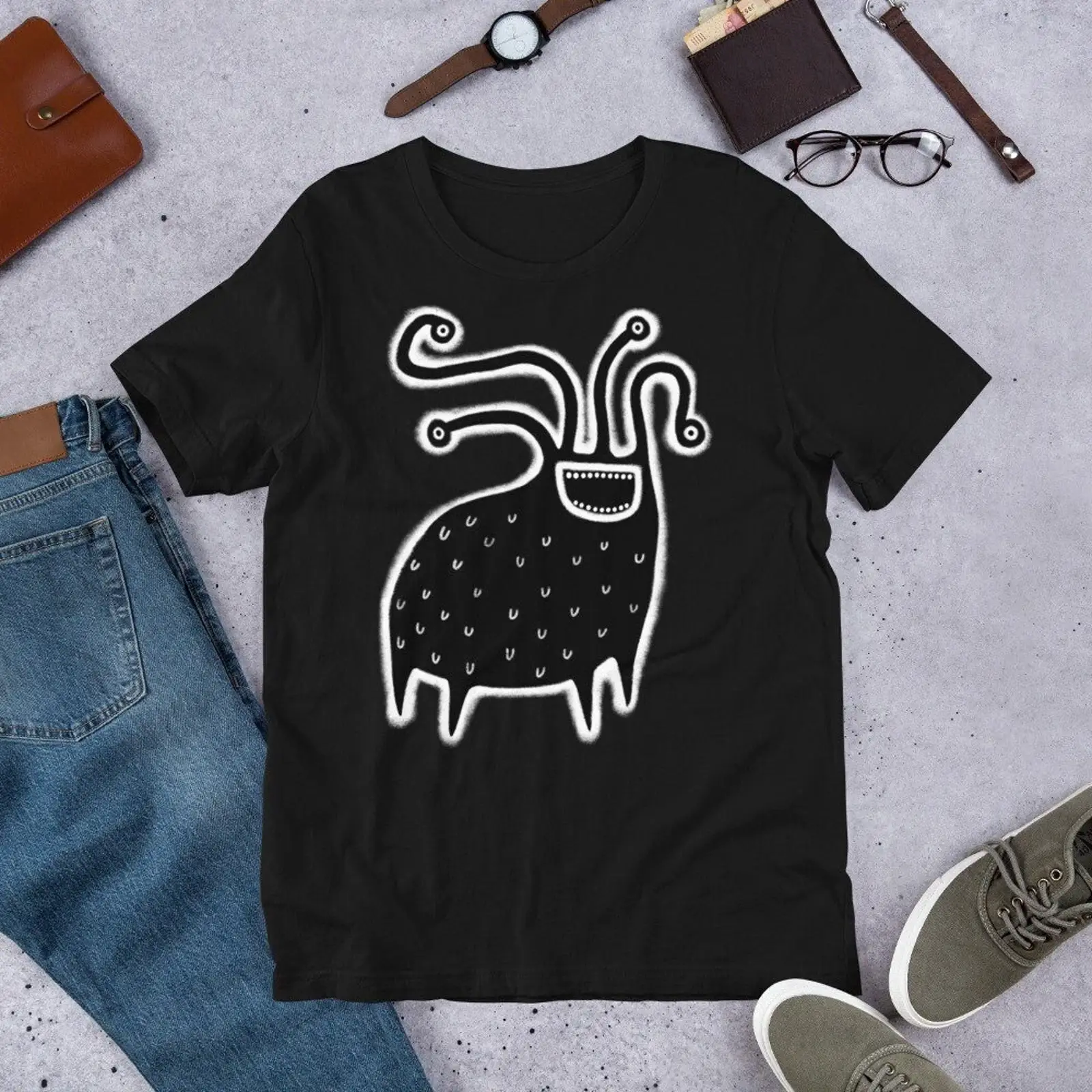 Quirky Monster T Shirt Funny A - огляд і ціна Quirky Vintage Fashion