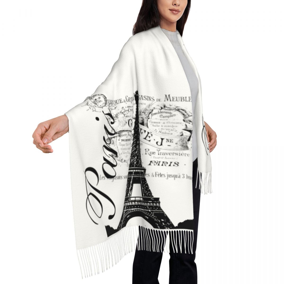 Custom Printed Vintage Eiffel  - огляд і ціна Vintage Fashion In Paris
