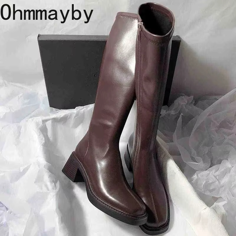 Vintage Thick Heel Women Knee  - огляд і ціна Vintage And Modern Fashion