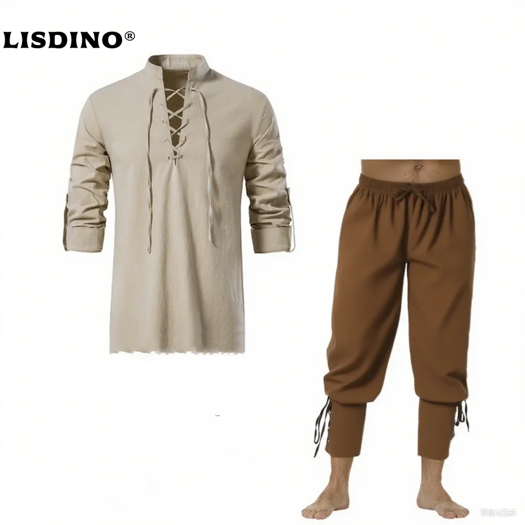 2Pcs Retro Vintage Medieval Re - огляд і ціна Retro Track Pant