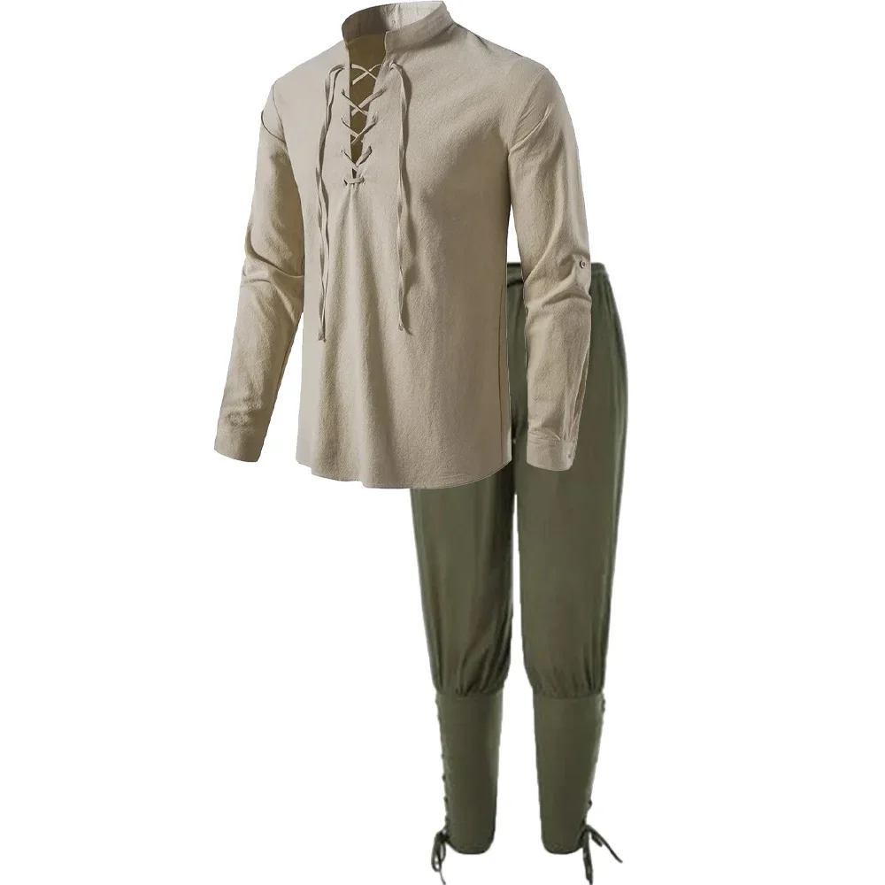 2Pcs Retro Vintage Medieval Re - огляд і ціна Retro Track Pant