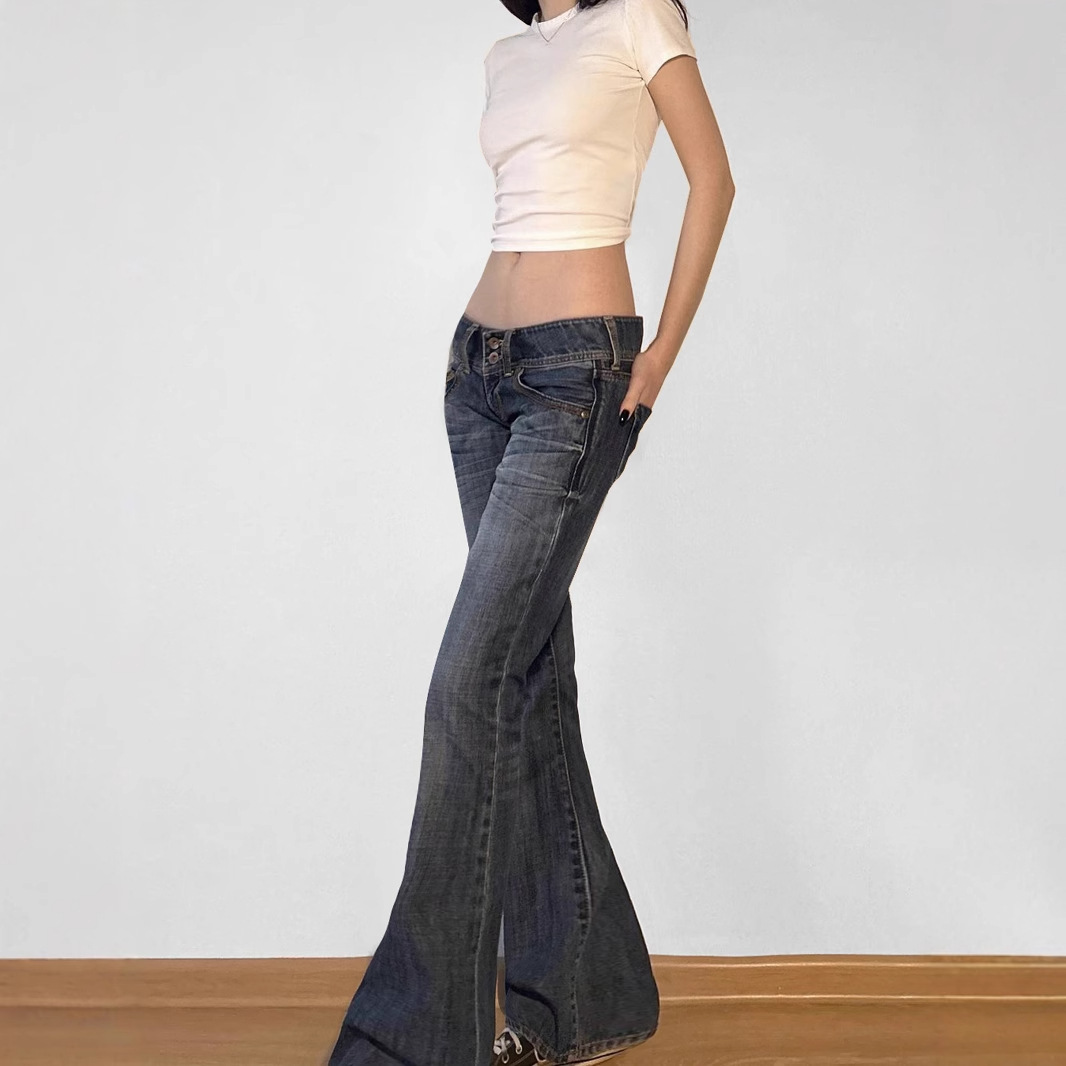 Vintage y2k Flared Jeans Retro - огляд і ціна Mom Jean High Rise
