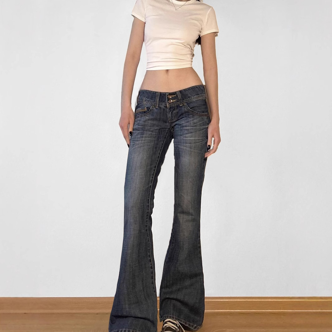 Vintage y2k Flared Jeans Retro - огляд і ціна Mom Jean High Rise