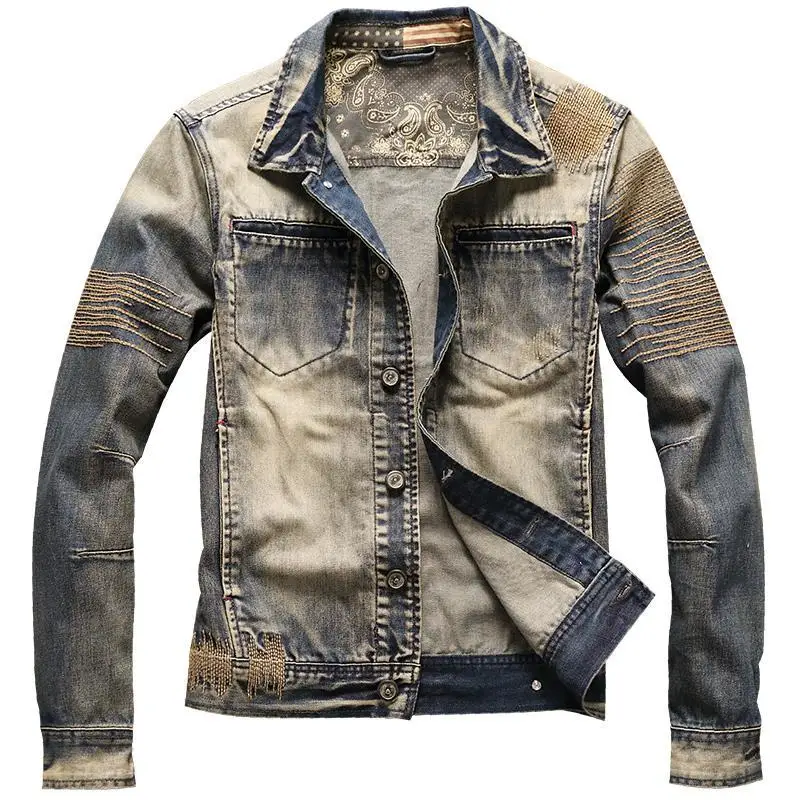 Cowboy Coat for Men Autumn Kor - огляд і ціна Vintage Fashion Korea