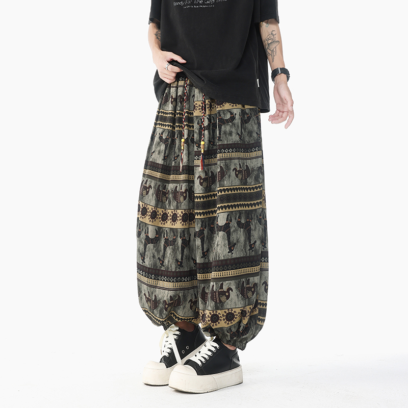 Holiday Style Printed High Wai - огляд і ціна Retro Track Pant