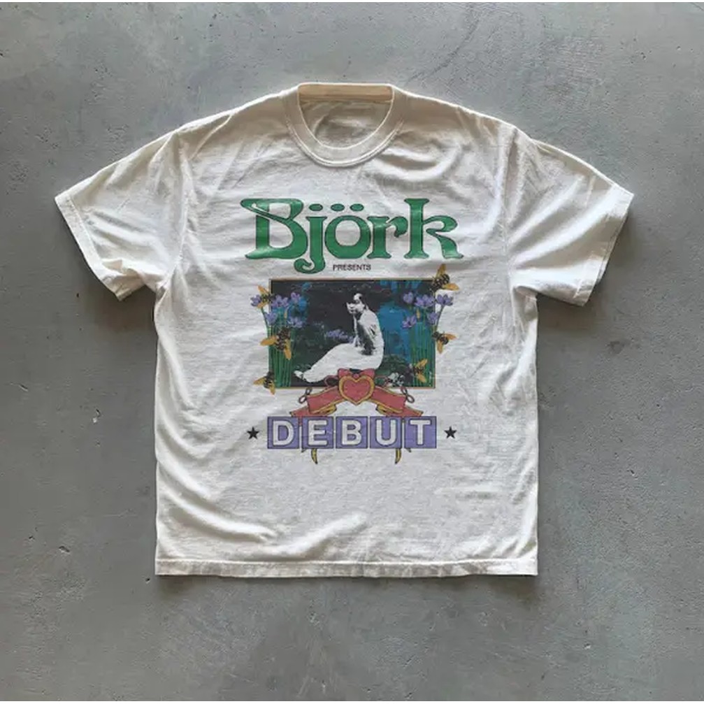 Y2k Bjork Debut T-Shirt, Vinta - огляд і ціна Vintage Fashion Ai