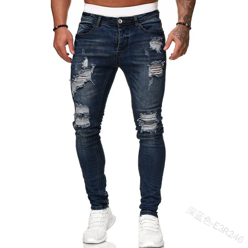 Ripped Men Jeans Denim Pant Mi - огляд і ціна Retro Track Pant
