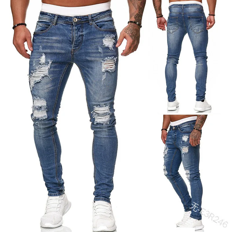 Ripped Men Jeans Denim Pant Mi - огляд і ціна Retro Track Pant