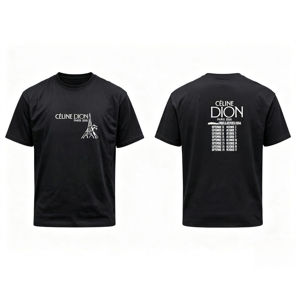Celine Dion Paris 2026 Tour T- - огляд і ціна Vintage Fashion In Paris