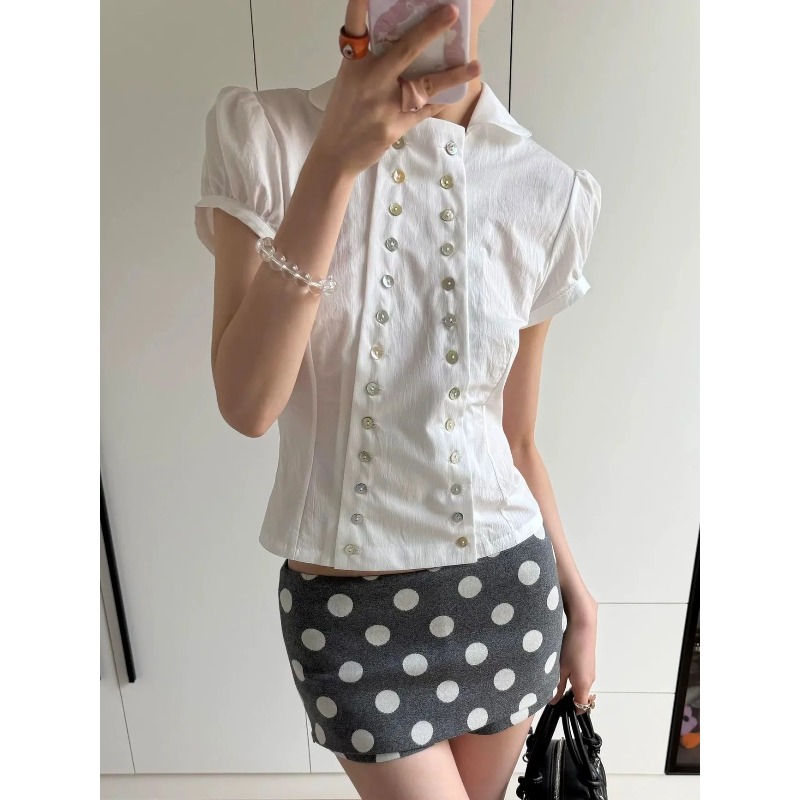 Y2K Japanese Vintage Blouse Pu - огляд і ціна Vintage Fashion Korea